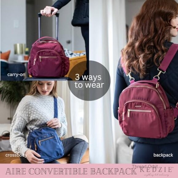 Convertible Backpack Crossbody Purse Adjustable Strap Travel Carry On Bag main image 7